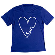 Women's Short Sleeve Tech Tee - Run With Love