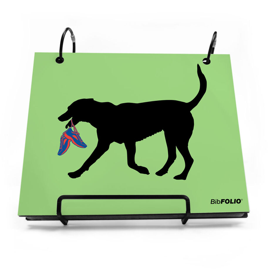 BibFOLIO&reg; Race Bib Album - Rex the Running Dog - Personalization Image