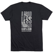 Running Short Sleeve T-Shirt - A Road Less Traveled - Marathoner