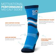 Socrates&reg; Mid-Calf Socks - Sole Sister