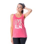 Women's Everyday Tank Top - Live Love Run Silhouette