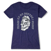 Women's Everyday Runners Tee - Miles To Go Before I Sleep - Skull