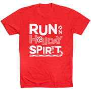 Running Short Sleeve T- Shirt -  Run On Holiday Spirit