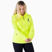 Women's Lightweight Jacket - Run Girl Silhouette