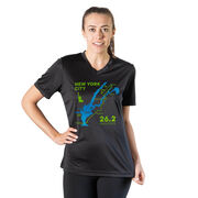 Women's Short Sleeve Tech Tee - New York City Route