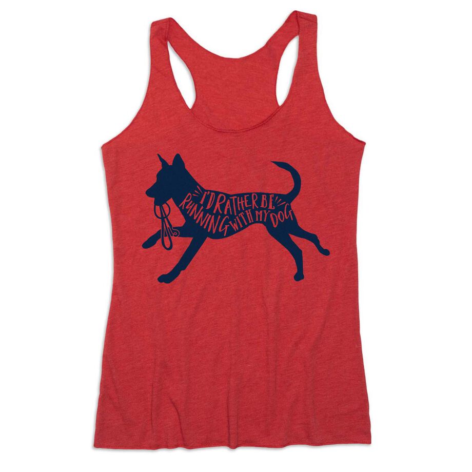Women's Everyday Tank Top - I'd Rather Be Running with My Dog