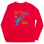 Men's Running Long Sleeve Performance Tee - New York City Route