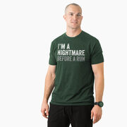 Running Short Sleeve T-Shirt - I'm A Nightmare Before A Run&reg; Bold