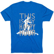 Hiking Short Sleeve T- Shirt - This Is My Happy Hour Hiker