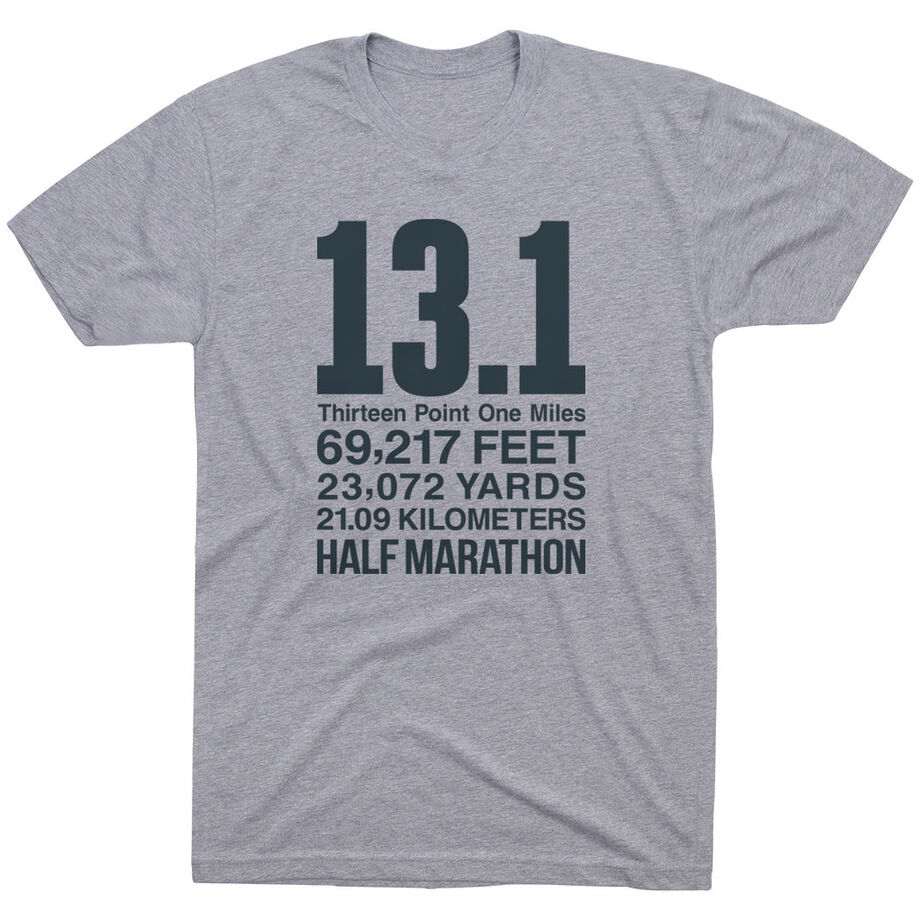 Running Short Sleeve T-Shirt - 13.1 Math Miles