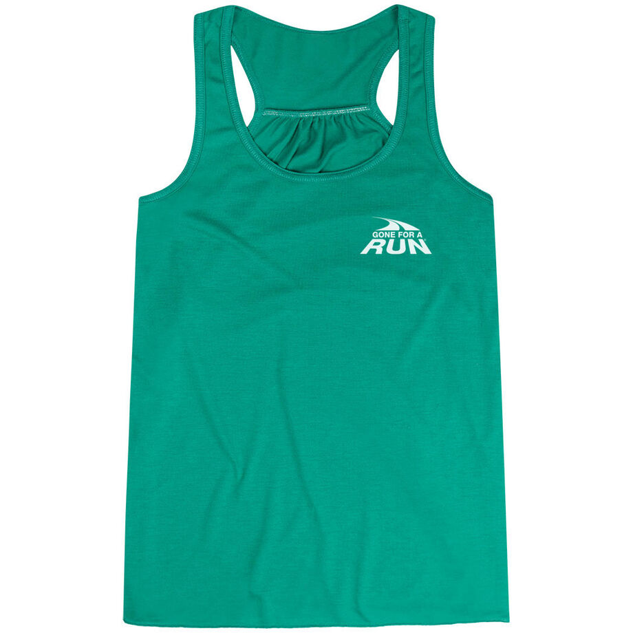 Flowy Racerback Tank Top - Gone For a Run® Logo - Mini
