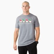 Running Short Sleeve T-Shirt - Runnin' With My Gnomies - Christmas