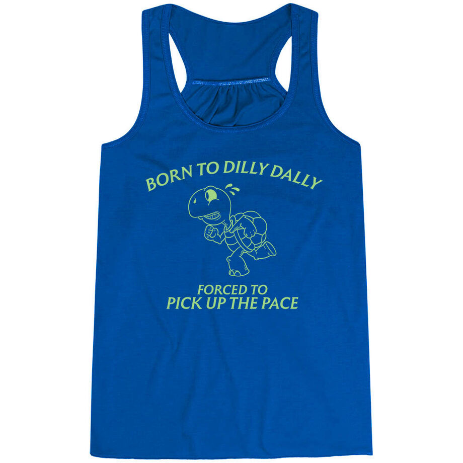 Flowy Racerback Tank Top - Born to Dilly Dally