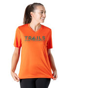 Women's Short Sleeve Tech Tee - Trails Over Treadmills