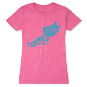 Cross Country Women's Everyday Tee Winged Foot Inspirational Words