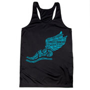 Women's Racerback Performance Tank Top - Winged Foot Inspirational Words