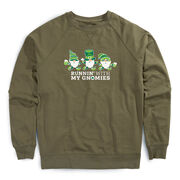 Running Raglan Crew Neck Pullover - Runnin' With My Gnomies&reg; - Lucky