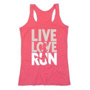 Women's Everyday Tank Top - Live Love Run Silhouette