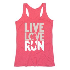 Women's Everyday Tank Top - Live Love Run Silhouette