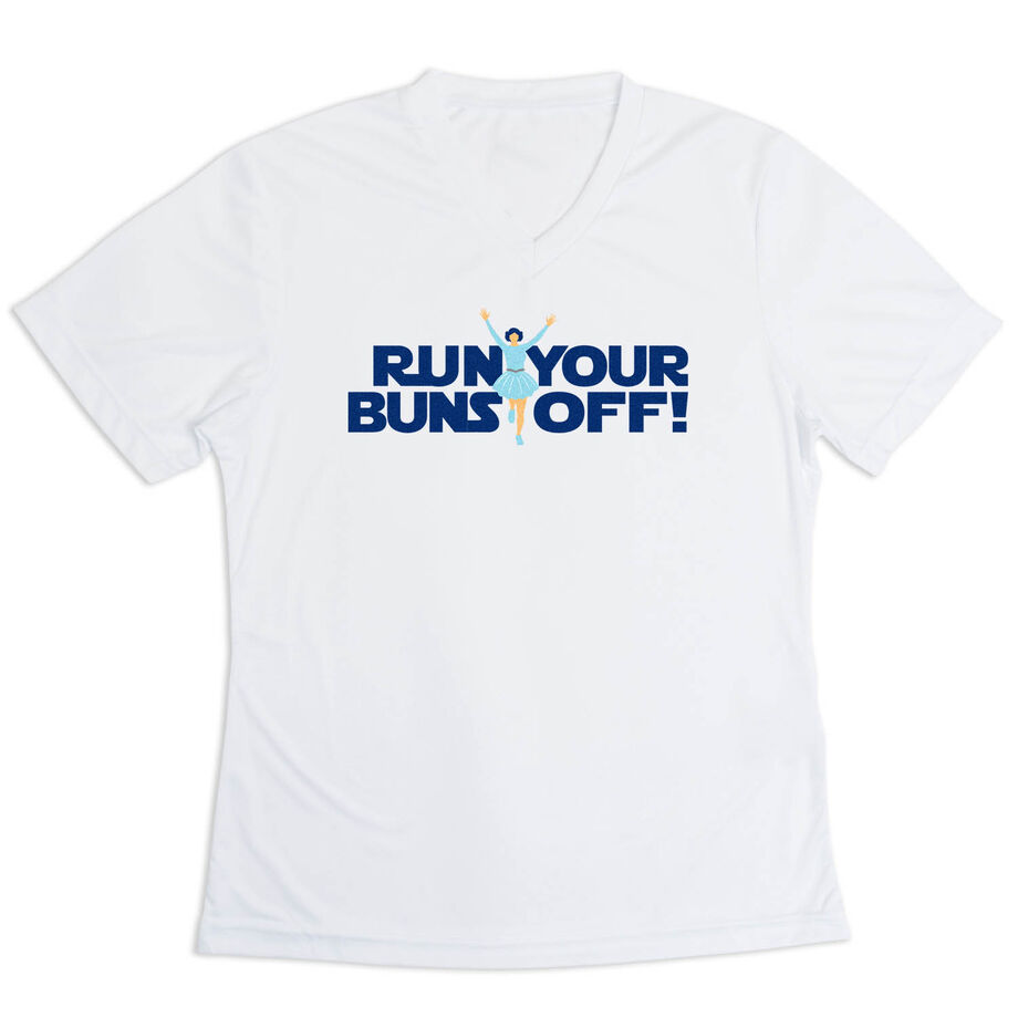 Women's Short Sleeve Tech Tee - Run Your Buns Off