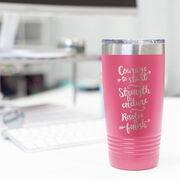 Running 20 oz. Double Insulated Tumbler - Courage To Start