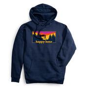 Statement Fleece Hoodie -  Happy Hour