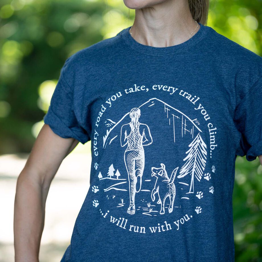 Connected Shining Chronicle Running Short Sleeve T-Shirt - Every Road You Take | Gone For a Run
