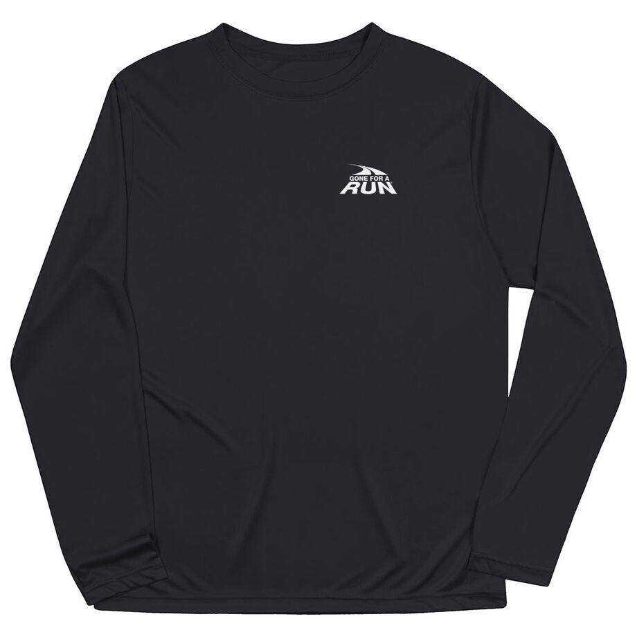 Men's Running Long Sleeve Performance Tee - Gone For a Run® Logo - Mini