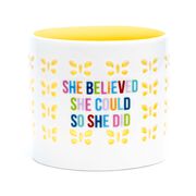 Soleil Home&trade; Porcelain Candle Holder - She Believed She Could