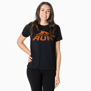 Running Short Sleeve T-Shirt - Gone For a Run® Logo (Orange)