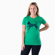 Women's Everyday Runners Tee - I'd Rather Be Running with My Dog