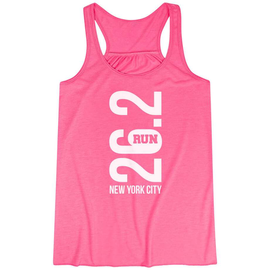 Flowy Racerback Tank Top - New York City 26.2 Vertical