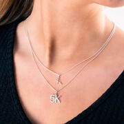 Sterling Silver 5K Necklace