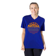 Women's Short Sleeve Tech Tee - Running is My Sunshine