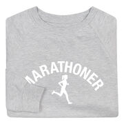 Running Raglan Crew Neck Sweatshirt - Marathoner Girl