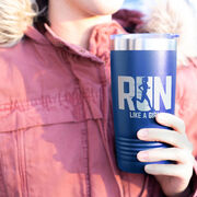 Running 20 oz Double Insluated Tumbler - Let's Run Like A Girl