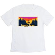 Women's Short Sleeve Tech Tee - Happy Hour