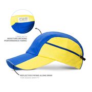 CoolRun Pocket Hat - Yellow/Blue