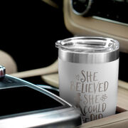 Running 20 oz. Double Insulated Tumbler - She Believed She Could So She Did