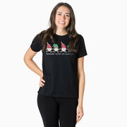 Running Short Sleeve T-Shirt - Runnin' With My Gnomies&reg; - Christmas