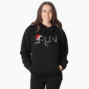 Statement Fleece Hoodie -  Let's Run For Christmas