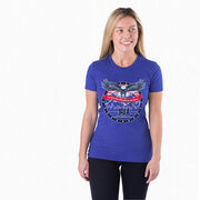 Women's Everyday Runners Tee - We Run Free Because Of The Brave