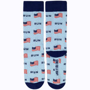 Men's Running Dress Socks - Running the USA