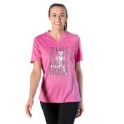 Women's Short Sleeve Tech Tee - This Is My Happy Hour