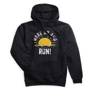 Statement Fleece Hoodie -  Wake Up And Run