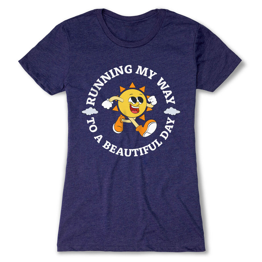 Women's Everyday Runners Tee - Running My Way to a Beautiful Day