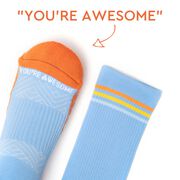 Socrates&reg; Mid-Calf Performance Socks - You're Awesome