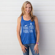 Flowy Racerback Tank Top - Happy Trails Happy Tails