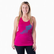 Women's Racerback Performance Tank Top - Winged Foot Inspirational Words