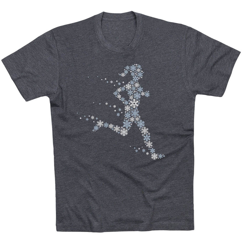 Running Short Sleeve T-Shirt - Winter Runner Girl